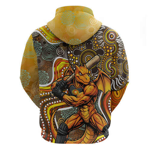 Perth Scorchers Zip Hoodie Indigenous Dot Art Superhero Batter Tribal Pattern
