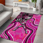 Sydney Sixers Area Rug Indigenous Dot Art Superhero Batter Tribal Pattern