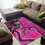 Sydney Sixers Area Rug Indigenous Dot Art Superhero Batter Tribal Pattern