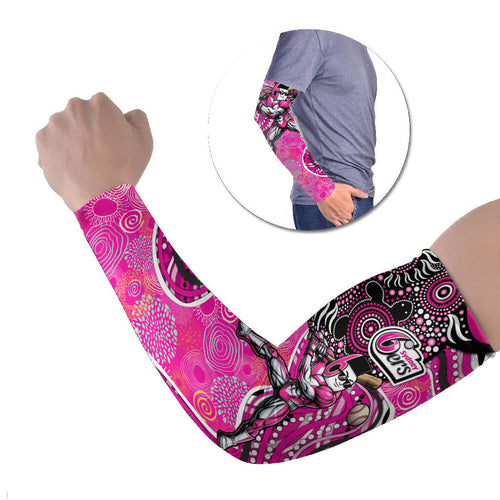 Sydney Sixers Arm Sleeves Indigenous Dot Art Superhero Batter Tribal Pattern