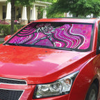 Sydney Sixers Auto Sun Shade Indigenous Dot Art Superhero Batter Tribal Pattern