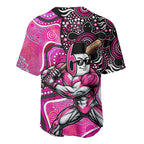 Sydney Sixers Baseball Jersey Indigenous Dot Art Superhero Batter Tribal Pattern