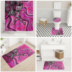 Sydney Sixers Bathroom Set Indigenous Dot Art Superhero Batter Tribal Pattern