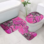 Sydney Sixers Bathroom Set Indigenous Dot Art Superhero Batter Tribal Pattern