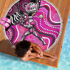 Sydney Sixers Beach Blanket Indigenous Dot Art Superhero Batter Tribal Pattern