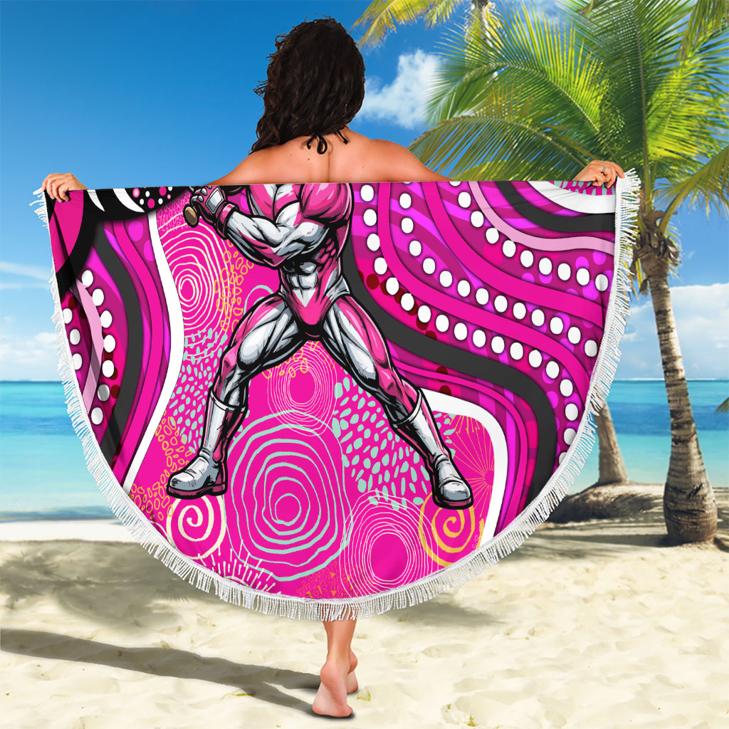Sydney Sixers Beach Blanket Indigenous Dot Art Superhero Batter Tribal Pattern