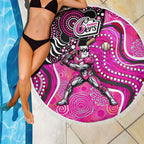 Sydney Sixers Beach Blanket Indigenous Dot Art Superhero Batter Tribal Pattern