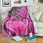 Sydney Sixers Blanket Indigenous Dot Art Superhero Batter Tribal Pattern