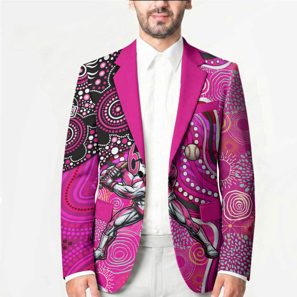 Sydney Sixers Blazer Indigenous Dot Art Superhero Batter Tribal Pattern