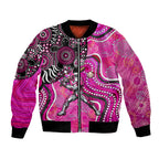 Sydney Sixers Bomber Jacket Indigenous Dot Art Superhero Batter Tribal Pattern