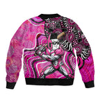 Sydney Sixers Bomber Jacket Indigenous Dot Art Superhero Batter Tribal Pattern