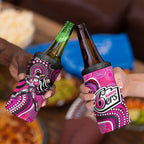 Sydney Sixers 4 in 1 Can Cooler Tumbler Indigenous Dot Art Superhero Batter Tribal Pattern