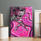 Sydney Sixers Canvas Wall Art Indigenous Dot Art Superhero Batter Tribal Pattern