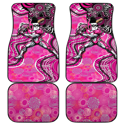 Sydney Sixers Car Mats Indigenous Dot Art Superhero Batter Tribal Pattern