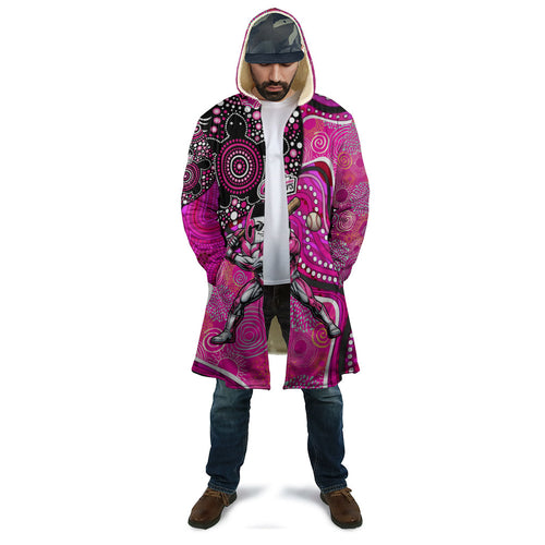 Sydney Sixers Cloak Indigenous Dot Art Superhero Batter Tribal Pattern