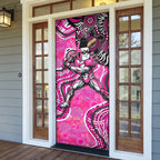 Sydney Sixers Door Cover Indigenous Dot Art Superhero Batter Tribal Pattern