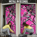 Sydney Sixers Door Cover Indigenous Dot Art Superhero Batter Tribal Pattern