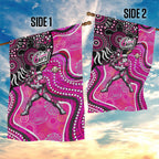 Sydney Sixers Garden Flag Indigenous Dot Art Superhero Batter Tribal Pattern