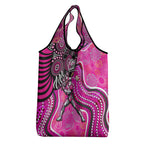 Sydney Sixers Grocery Bag Indigenous Dot Art Superhero Batter Tribal Pattern