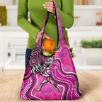 Sydney Sixers Grocery Bag Indigenous Dot Art Superhero Batter Tribal Pattern
