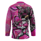 Sydney Sixers Hockey Jersey Indigenous Dot Art Superhero Batter Tribal Pattern