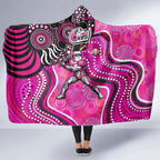 Sydney Sixers Hooded Blanket Indigenous Dot Art Superhero Batter Tribal Pattern