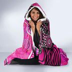 Sydney Sixers Hooded Blanket Indigenous Dot Art Superhero Batter Tribal Pattern