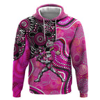 Sydney Sixers Hoodie Indigenous Dot Art Superhero Batter Tribal Pattern