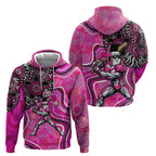 Sydney Sixers Hoodie Indigenous Dot Art Superhero Batter Tribal Pattern