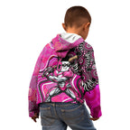 Sydney Sixers Kid Hoodie Indigenous Dot Art Superhero Batter Tribal Pattern