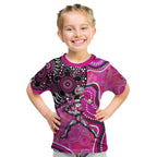 Sydney Sixers Kid T Shirt Indigenous Dot Art Superhero Batter Tribal Pattern