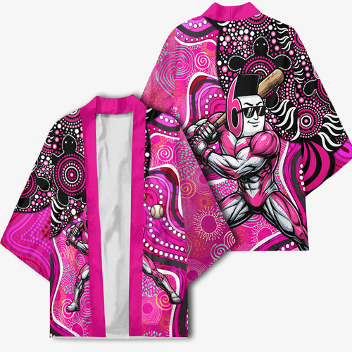 Sydney Sixers Kimono Indigenous Dot Art Superhero Batter Tribal Pattern