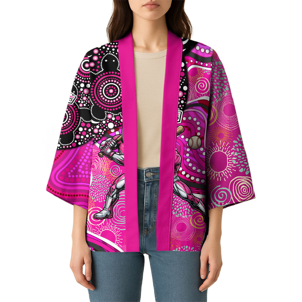 Sydney Sixers Kimono Indigenous Dot Art Superhero Batter Tribal Pattern