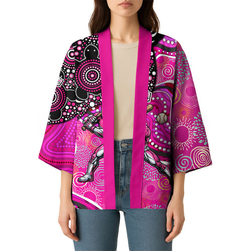 Sydney Sixers Kimono Indigenous Dot Art Superhero Batter Tribal Pattern