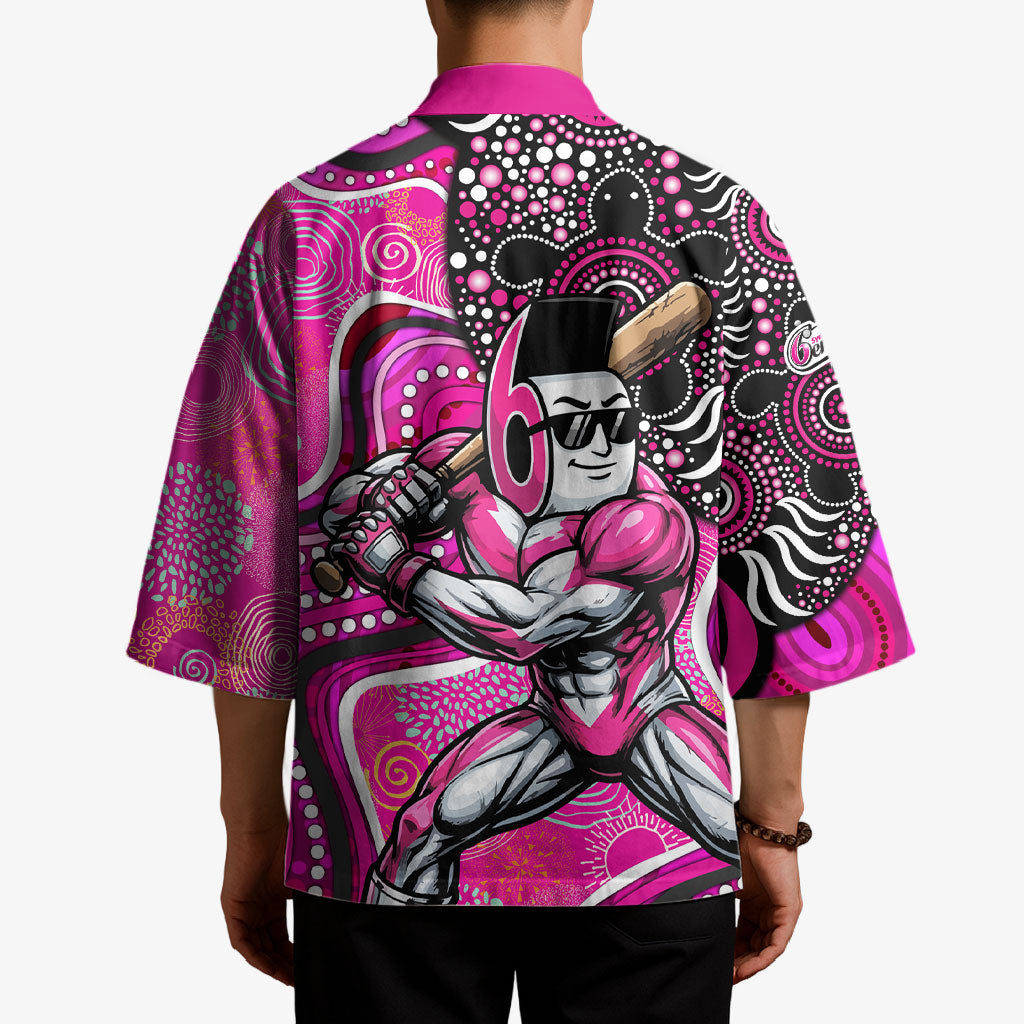 Sydney Sixers Kimono Indigenous Dot Art Superhero Batter Tribal Pattern