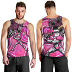 Sydney Sixers Men Tank Top Indigenous Dot Art Superhero Batter Tribal Pattern