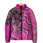 Sydney Sixers Padded Jacket Indigenous Dot Art Superhero Batter Tribal Pattern