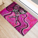 Sydney Sixers Rubber Doormat Indigenous Dot Art Superhero Batter Tribal Pattern