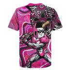 Sydney Sixers Rugby Jersey Indigenous Dot Art Superhero Batter Tribal Pattern