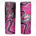 Sydney Sixers Skinny Tumbler Indigenous Dot Art Superhero Batter Tribal Pattern