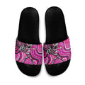 Sydney Sixers Slide Sandals Indigenous Dot Art Superhero Batter Tribal Pattern