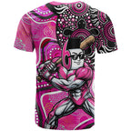 Sydney Sixers T Shirt Indigenous Dot Art Superhero Batter Tribal Pattern