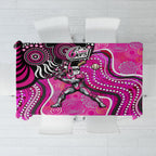 Sydney Sixers Tablecloth Indigenous Dot Art Superhero Batter Tribal Pattern