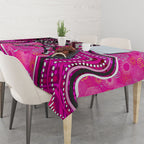 Sydney Sixers Tablecloth Indigenous Dot Art Superhero Batter Tribal Pattern
