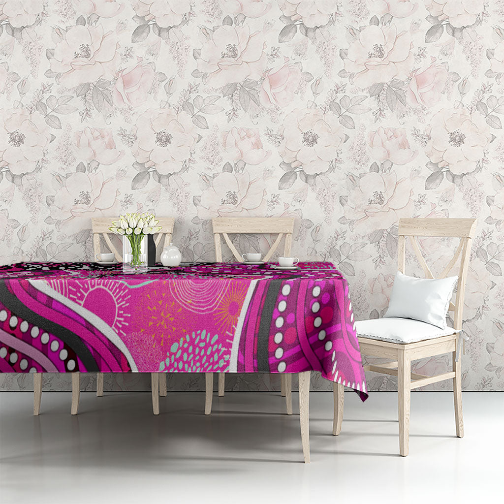 Sydney Sixers Tablecloth Indigenous Dot Art Superhero Batter Tribal Pattern
