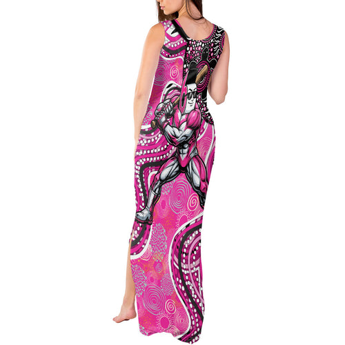 Sydney Sixers Tank Maxi Dress Indigenous Dot Art Superhero Batter Tribal Pattern