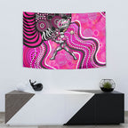 Sydney Sixers Tapestry Indigenous Dot Art Superhero Batter Tribal Pattern