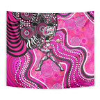 Sydney Sixers Tapestry Indigenous Dot Art Superhero Batter Tribal Pattern