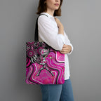 Sydney Sixers Tote Bag Indigenous Dot Art Superhero Batter Tribal Pattern