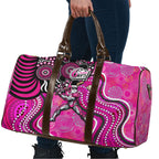 Sydney Sixers Travel Bag Indigenous Dot Art Superhero Batter Tribal Pattern